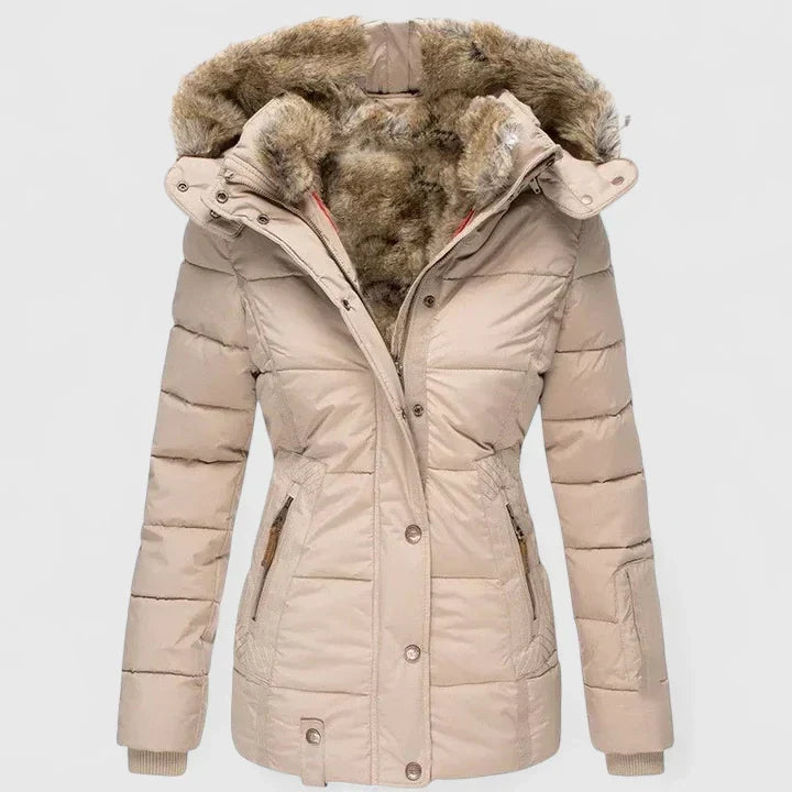 Veyzandra | Classic Long-Sleeve Winter Coat for Women