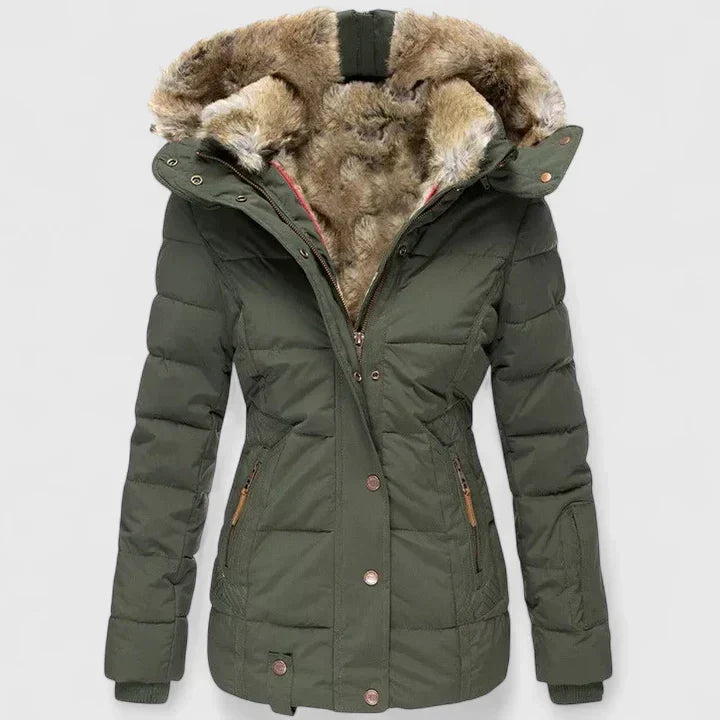 Veyzandra | Classic Long-Sleeve Winter Coat for Women