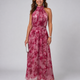 Avien | Soft Halter Neck Midi Dress