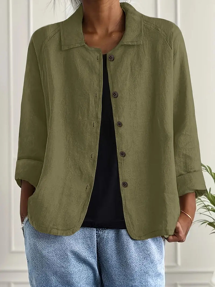 Marilla | Lightweight Button-Front Shirt Cardigan for Women