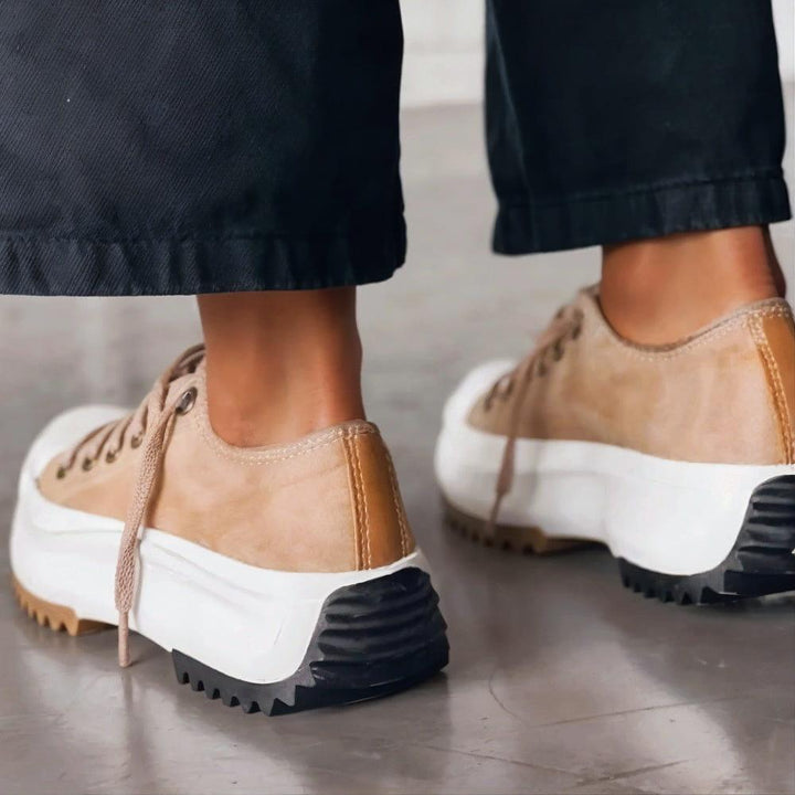 Bennett and Lowe Junie lace-up platform sneakers in a sleek orthopedic-inspired design