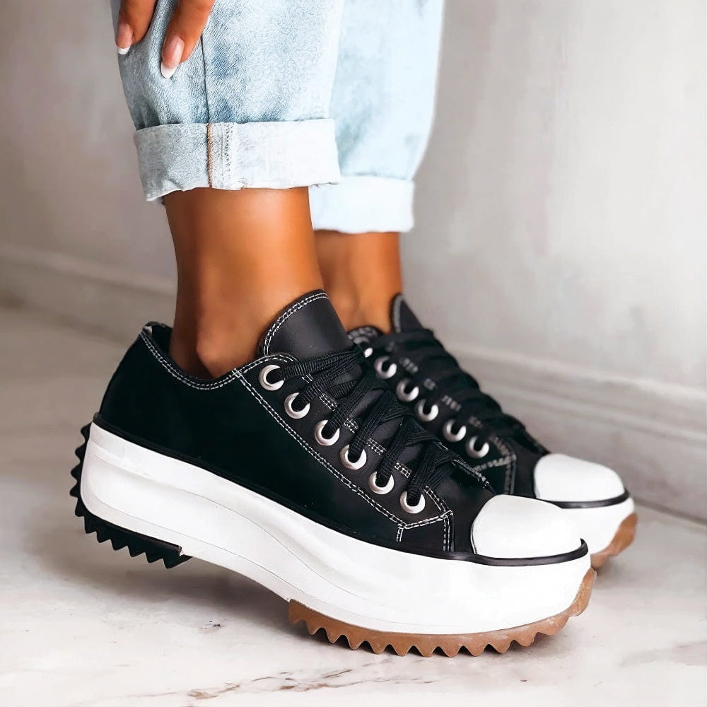 Bennett and Lowe Junie lace-up platform sneakers in a supportive orthopedic style