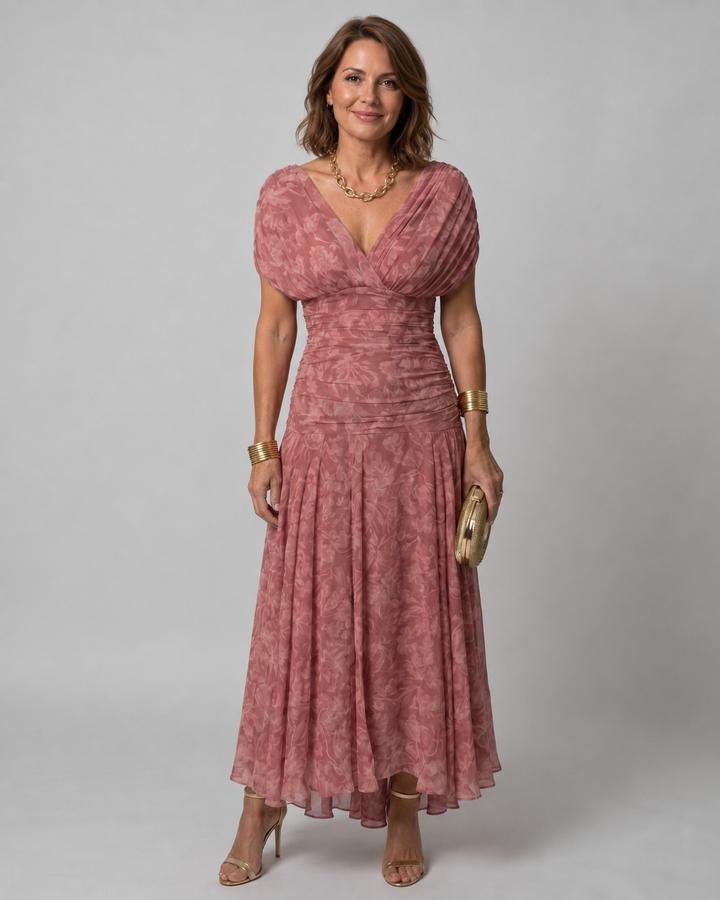 Calen | Off Shoulder Flow Midi Dress