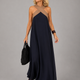 Velora™ | Cross Elegance Maxi Dress