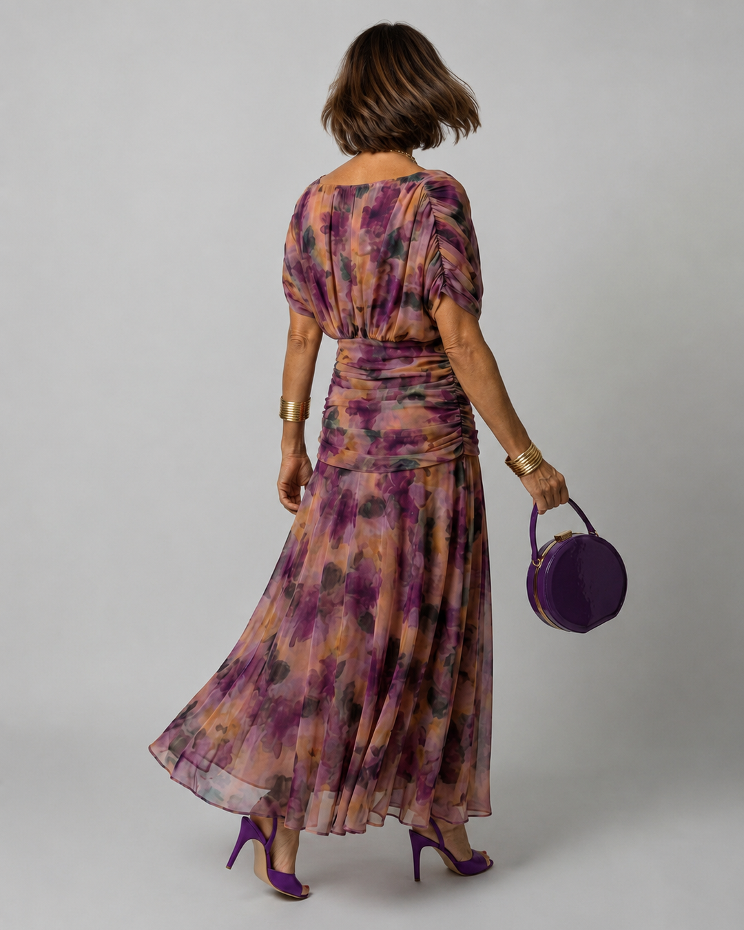 Calen | Off Shoulder Flow Midi Dress