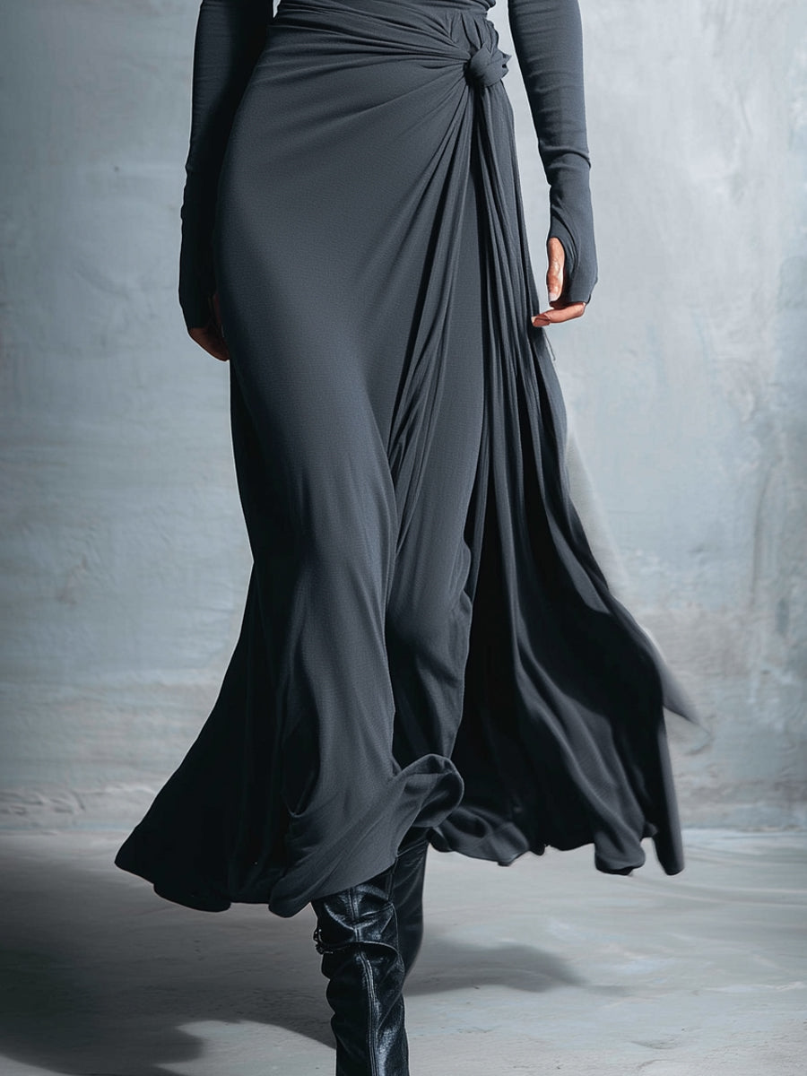 April | Side-Knot Maxi Dress