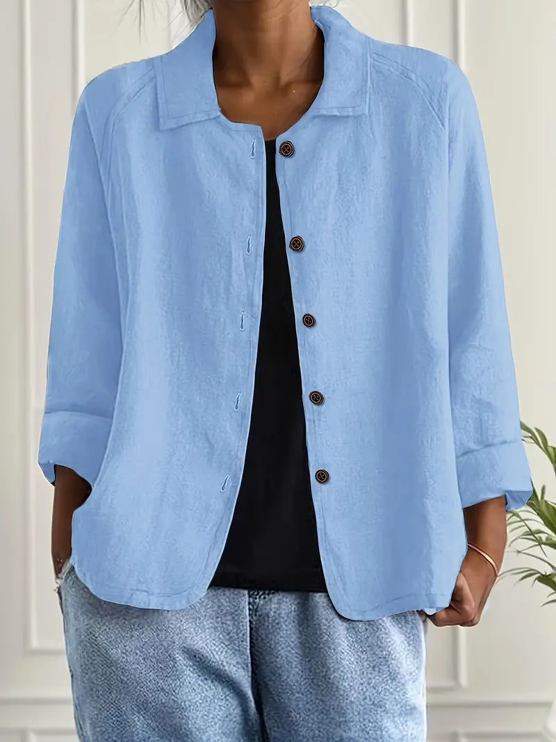 Marilla | Lightweight Button-Front Shirt Cardigan for Women