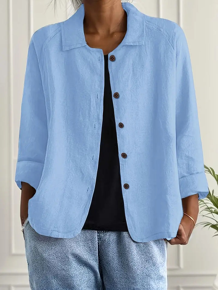 Marilla | Lightweight Button-Front Shirt Cardigan for Women