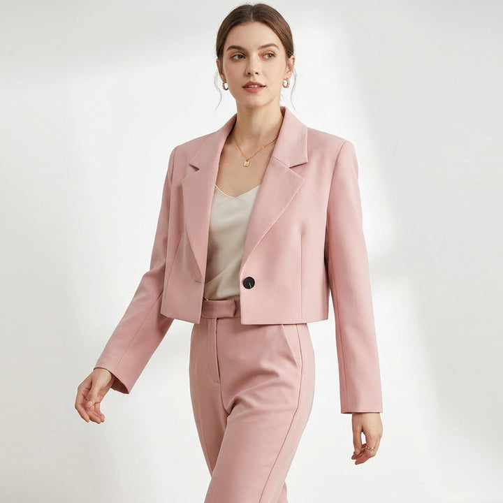 Ondine | Cropped Notch Lapel Blazer