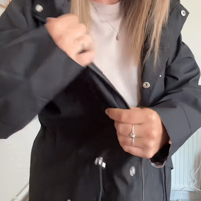 Lauren | Waterproof 3-in-1 Detachable-Hood Rain Coat for Women