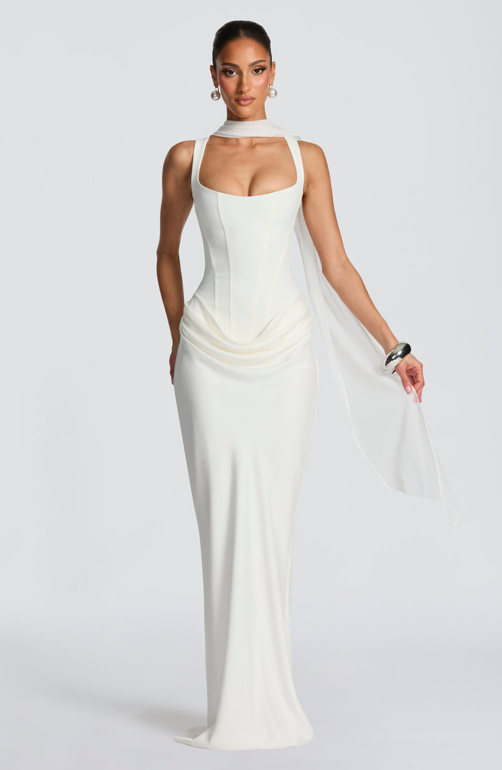 Denise | Square-Neck Maxi Dress