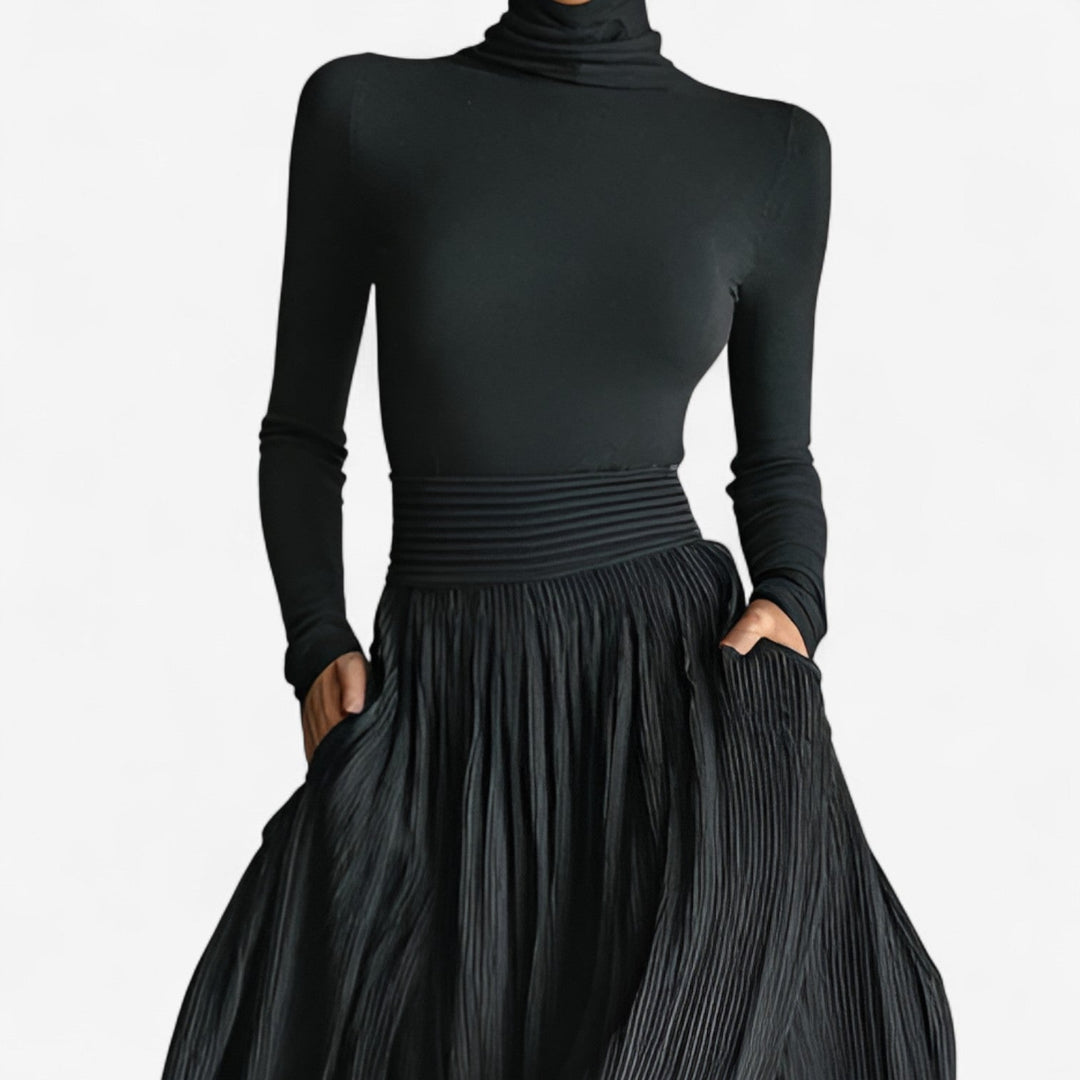 Yvonne | High-Waist Side-Slit Maxi Dress