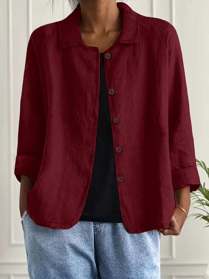 Marilla | Lightweight Button-Front Shirt Cardigan for Women