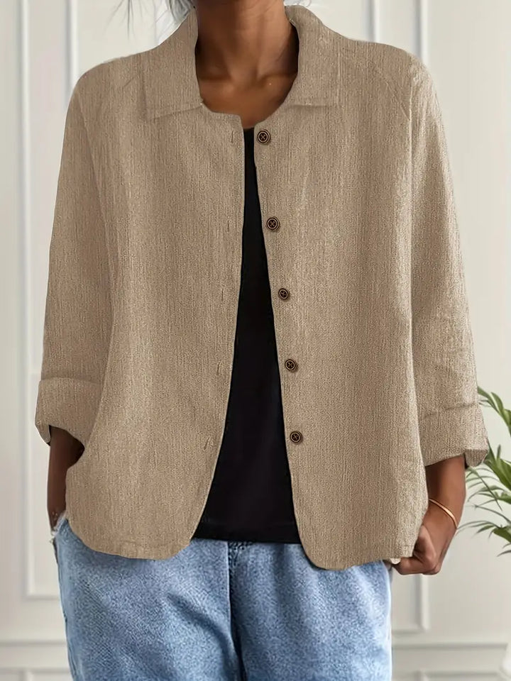 Marilla | Lightweight Button-Front Shirt Cardigan for Women