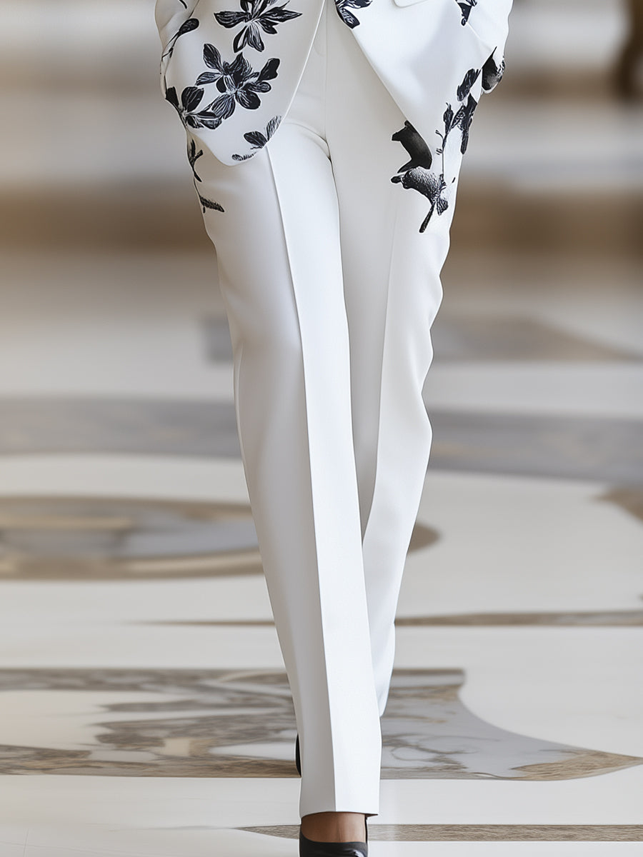 Kayla wide-leg blazer suit by Bennett and Lowe, featuring a stylish two-piece set with a tailored blazer and matching pants.