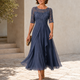 Rose – The Flattering Lace Midi Dress