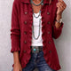 Rosalie | Ribbed Knit Ruffle Jacket for Women