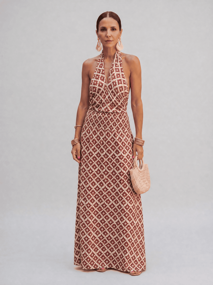 Elegant Ximena off-shoulder dress for women by Bennett and Lowe, featuring a stylish design and flattering fit.