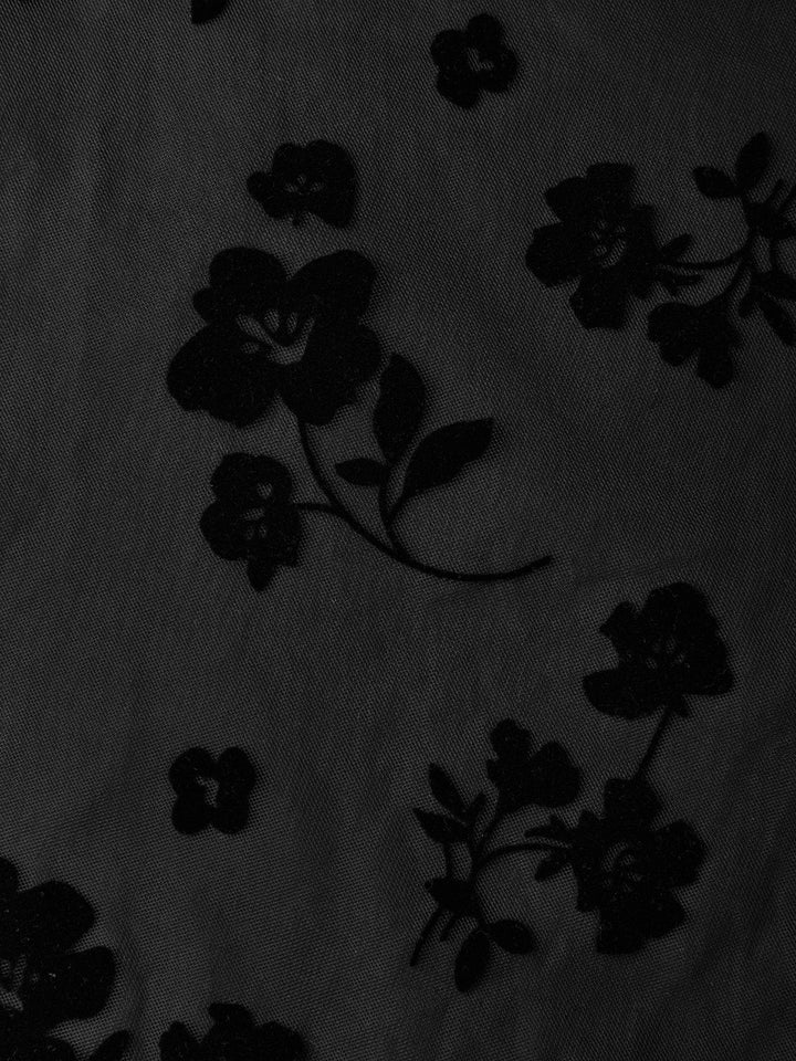 Bennett and Lowe Odalys floral midi dress with mock neck and drop waist
