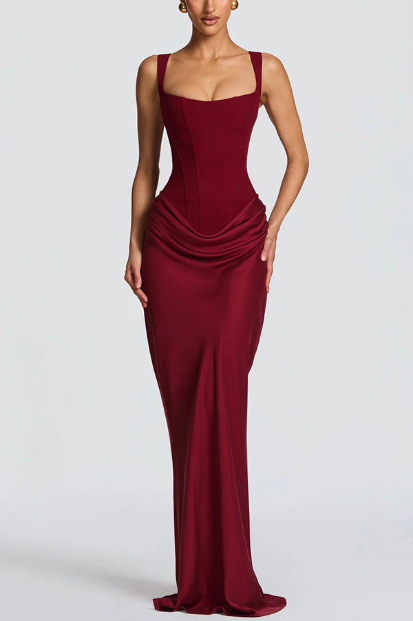Denise | Square-Neck Maxi Dress