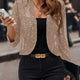 Nerissa | Open-Front Sparkle Cropped Cardigan
