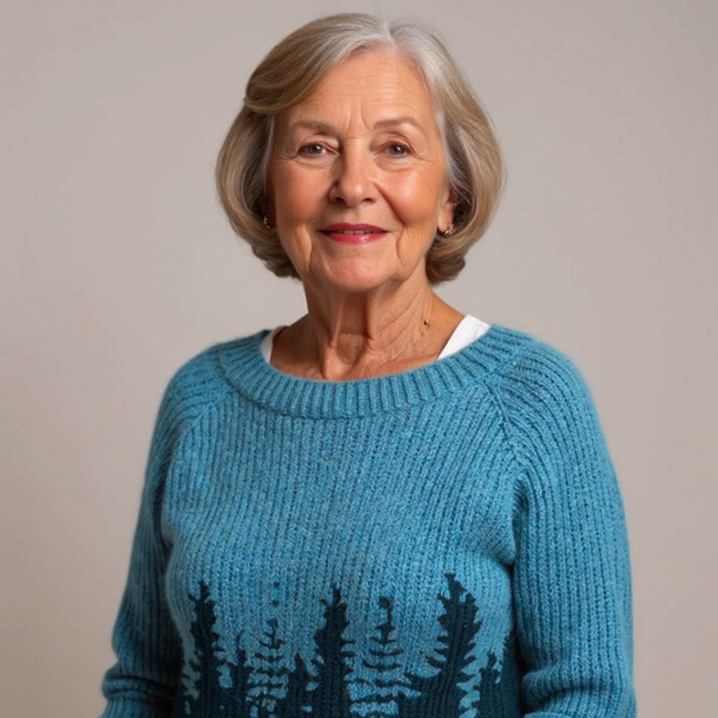 Hailey | Pine Forest Patterned Sweater