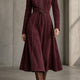 Daisy | Belted Zip-Front Midi Dress