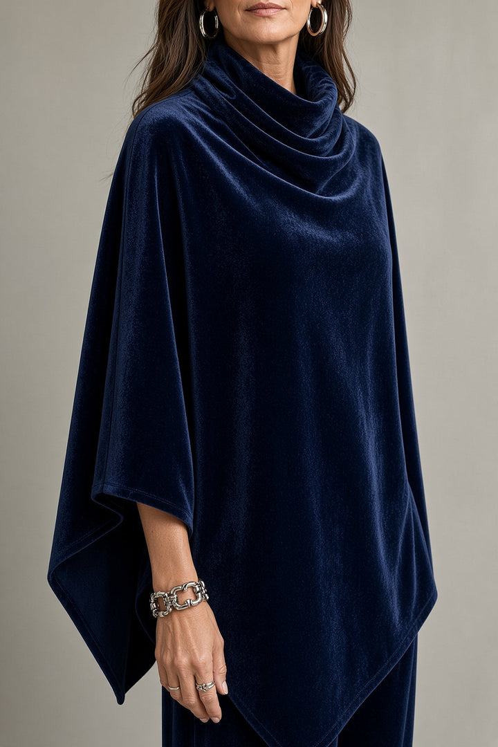 Holly two-piece set by Bennett and Lowe featuring a stylish draped design, shown in a natural pose on a model.