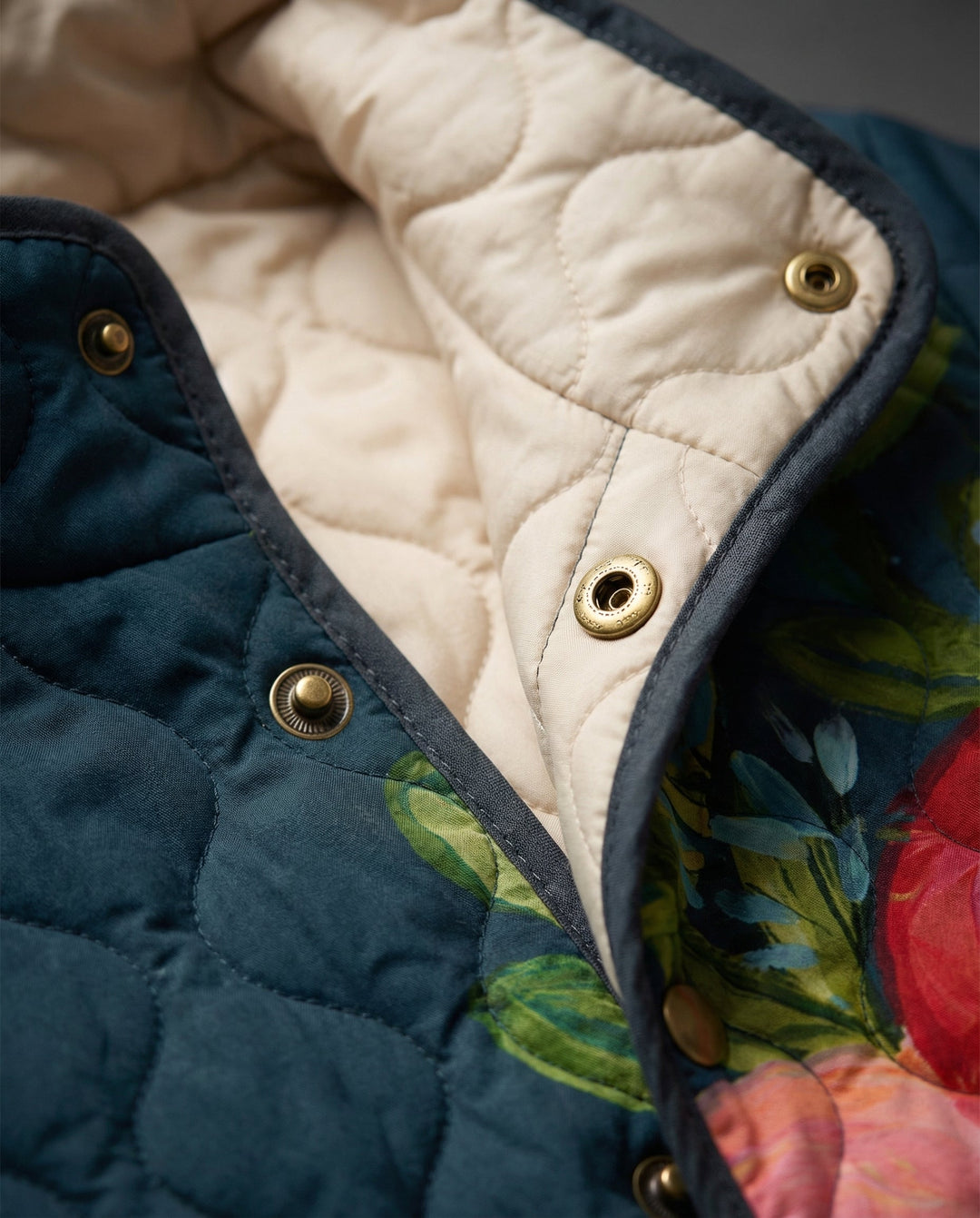 Adelaide | Vintage Floral Quilted Jacket