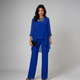 Iva | Beaded Chiffon Wide-Leg Three-Piece Set for Women