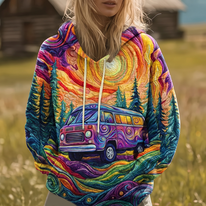 Vaneska | Sunburst Print Hoodie