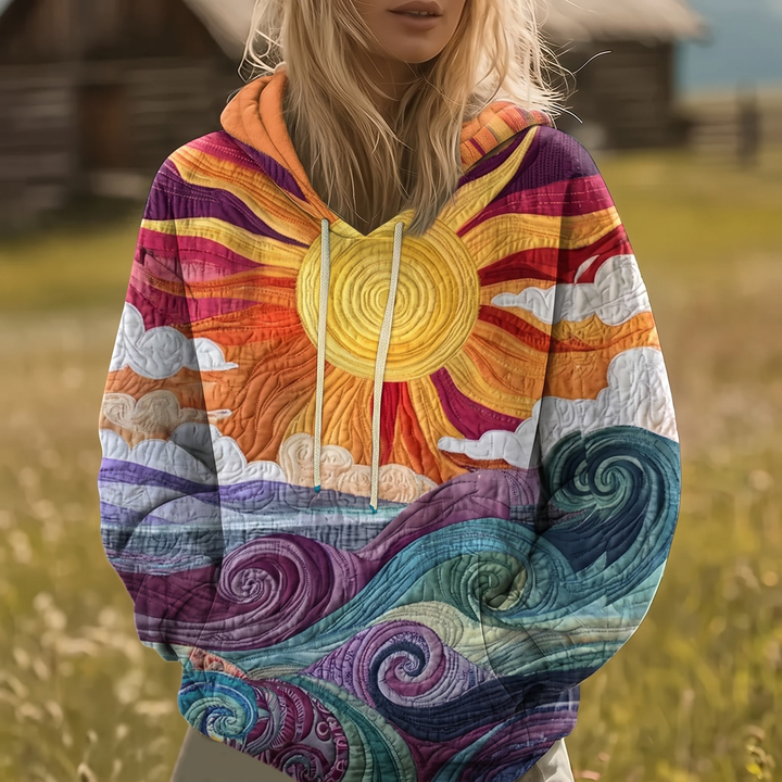 Auralei | Sunburst Print Hoodie