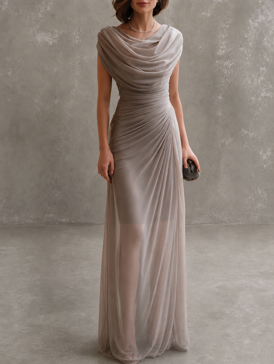 Jenna | Draped Maxi Dress
