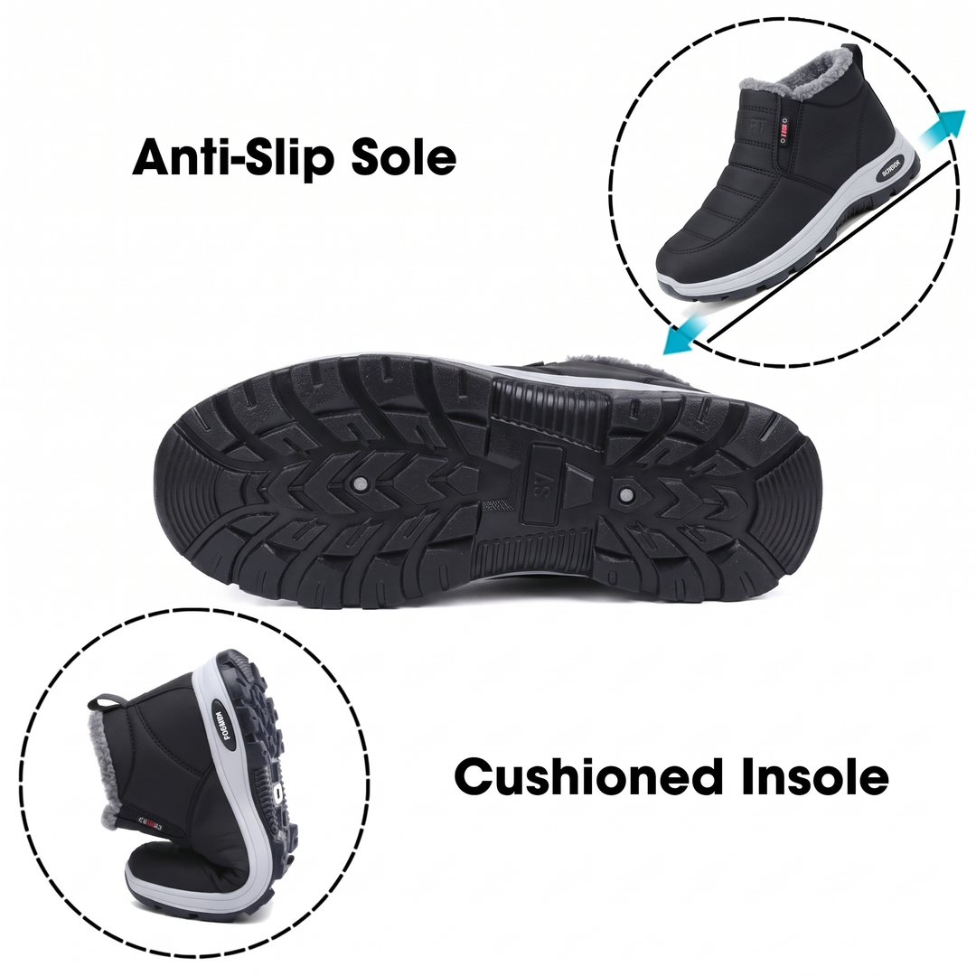 Bennett and Lowe Odalys quilted slip-on ankle boot in a low-profile design