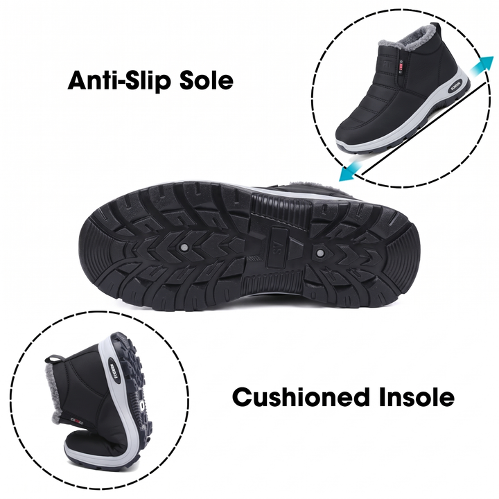 Bennett and Lowe Odalys quilted slip-on ankle boot in a low-profile design