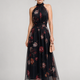 Sior | Floral Halter Neck Midi Dress