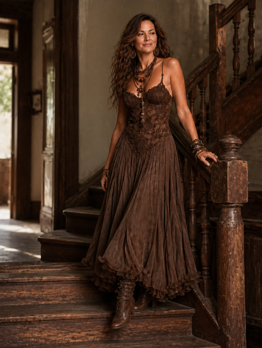 Olivia lace corset maxi dress for women by Bennett and Lowe, featuring intricate lace details and a flowing silhouette.