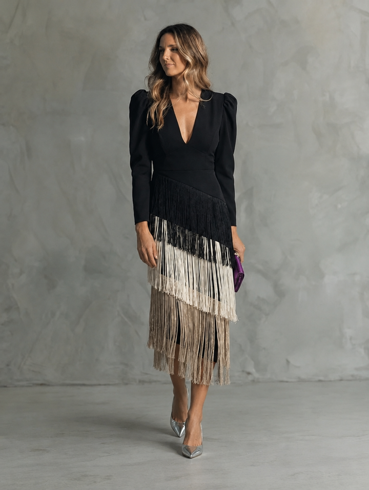 Clara | Elegant Wedding Guest Midi Dress for Women