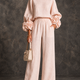Susan | Floral-Cuff Wide-Leg Pants Set