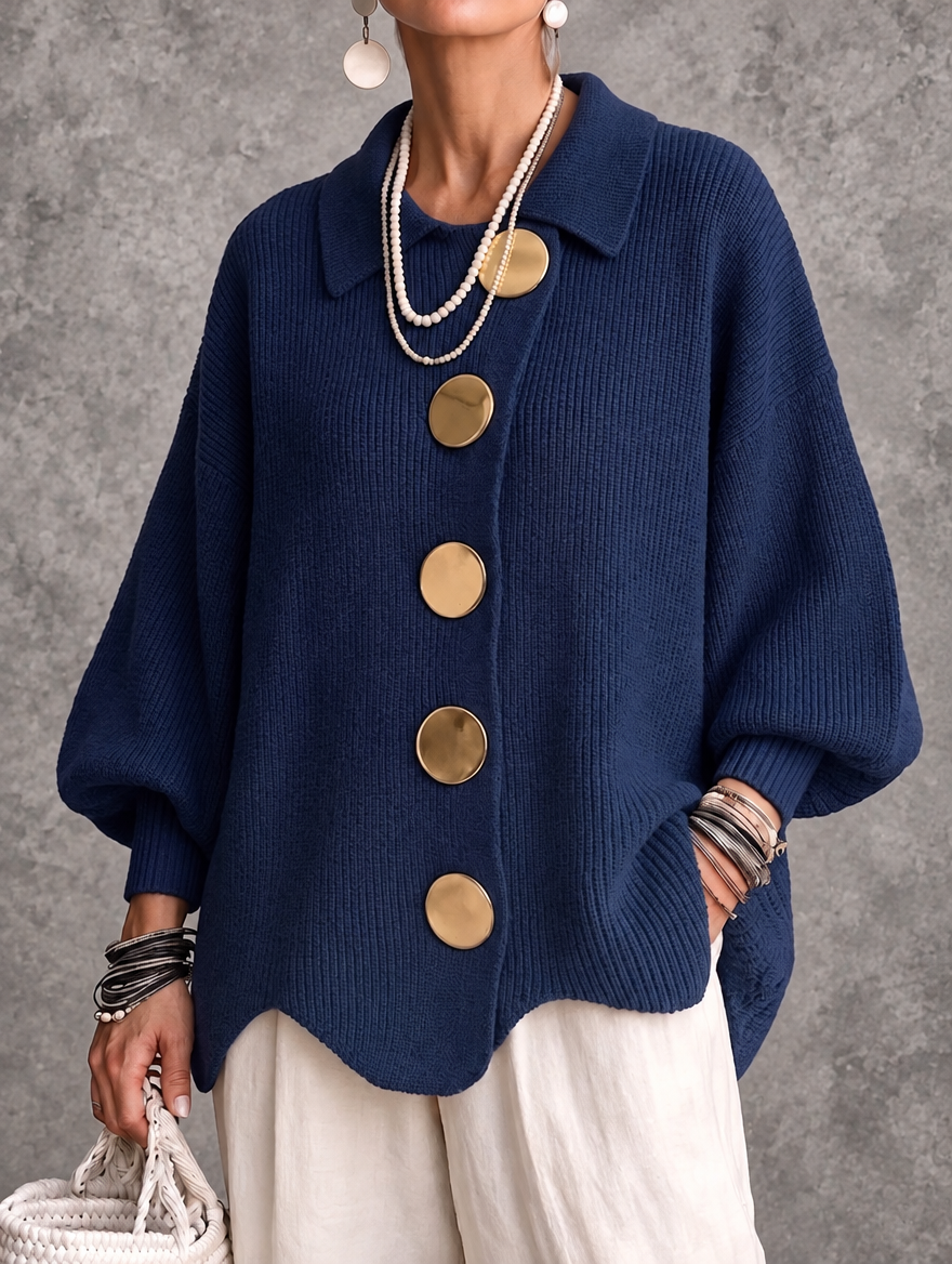 Theresa | Oversized Button-Front Cardigan