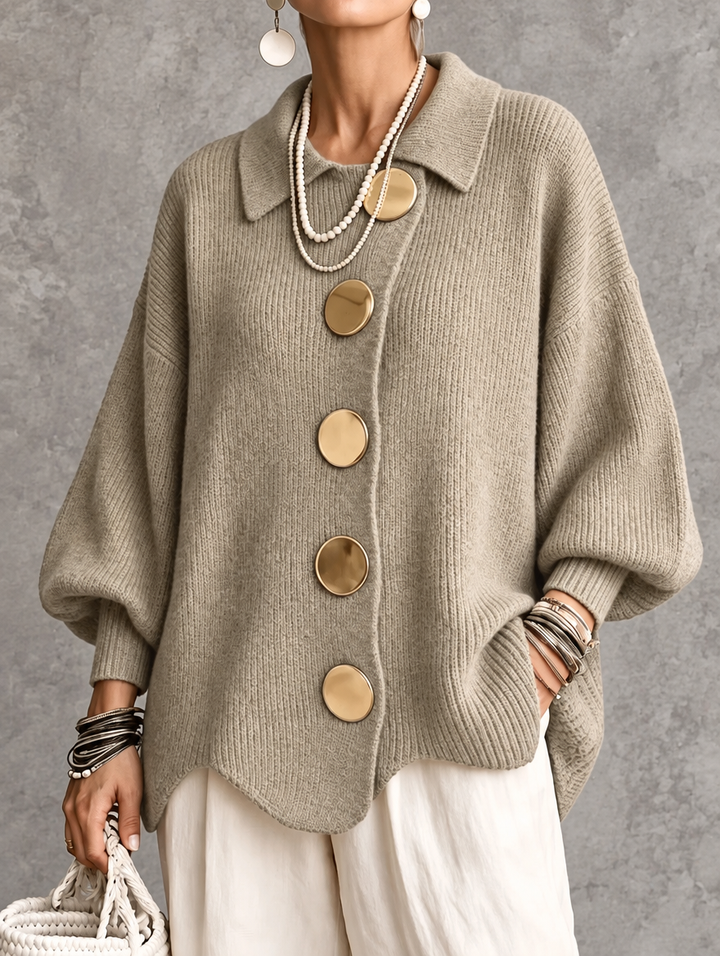 Theresa | Oversized Button-Front Cardigan