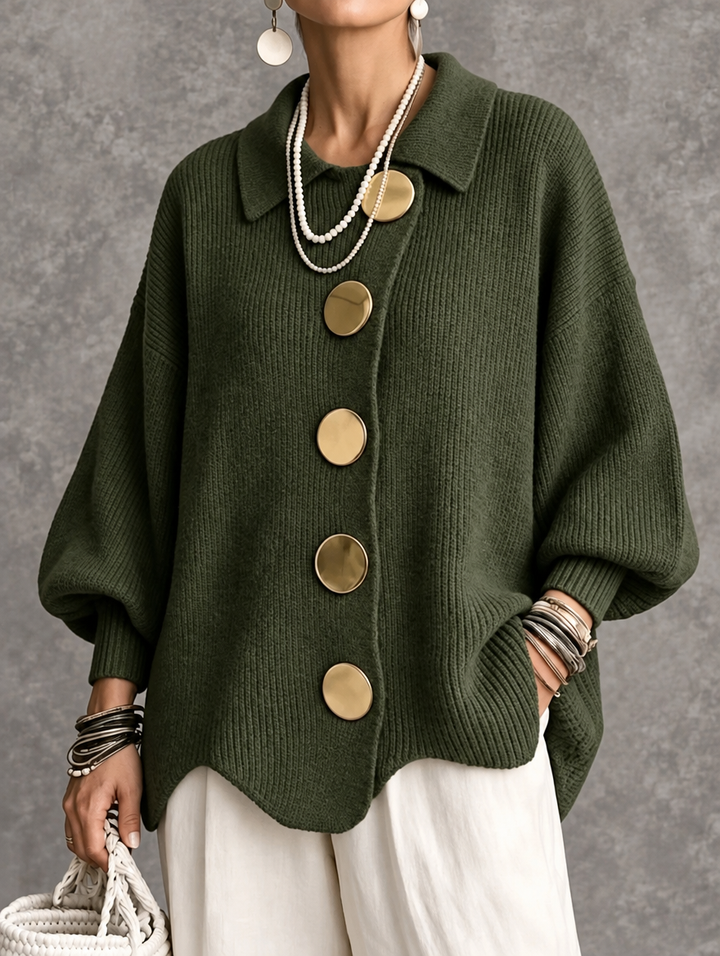 Theresa | Oversized Button-Front Cardigan