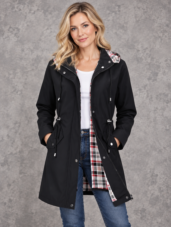 Denise | Detachable-Hood Raincoat