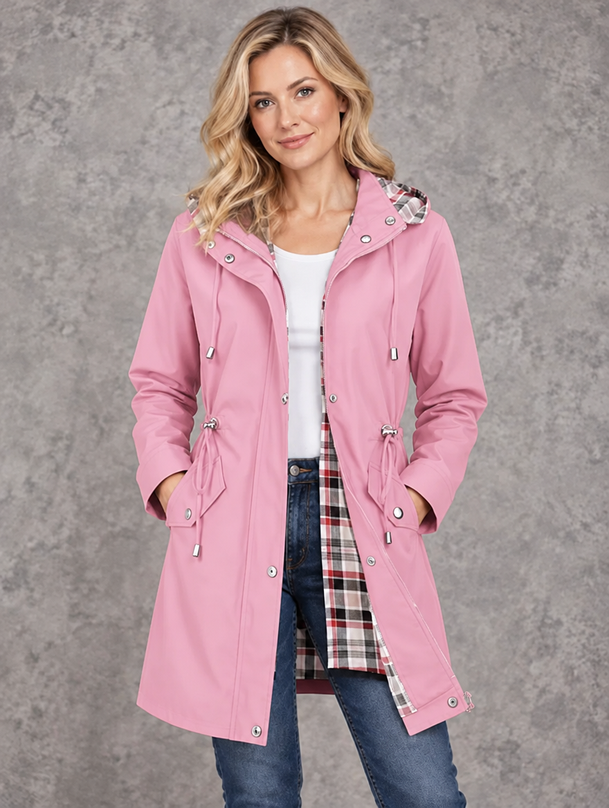 Denise | Detachable-Hood Raincoat