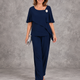 Marlene | Layered Blouse and Wide-Leg Pants Set