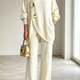 Lillian | Turtleneck Top & Wide-Leg Pants Set