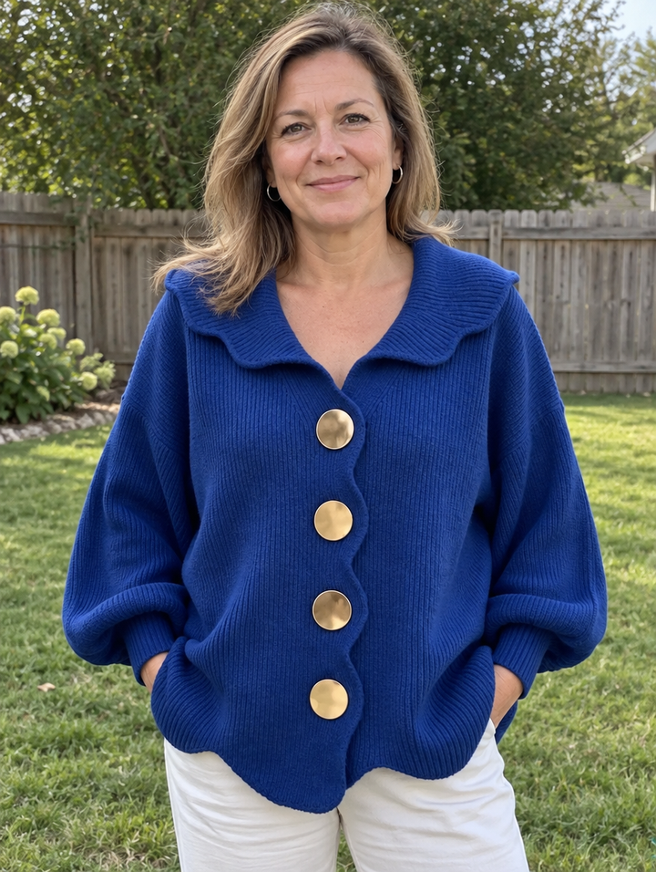Brooke | Ribbed Button-Front Cardigan