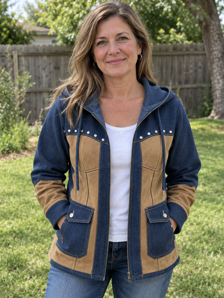 Vanessa | Two-Tone Hooded Jacket