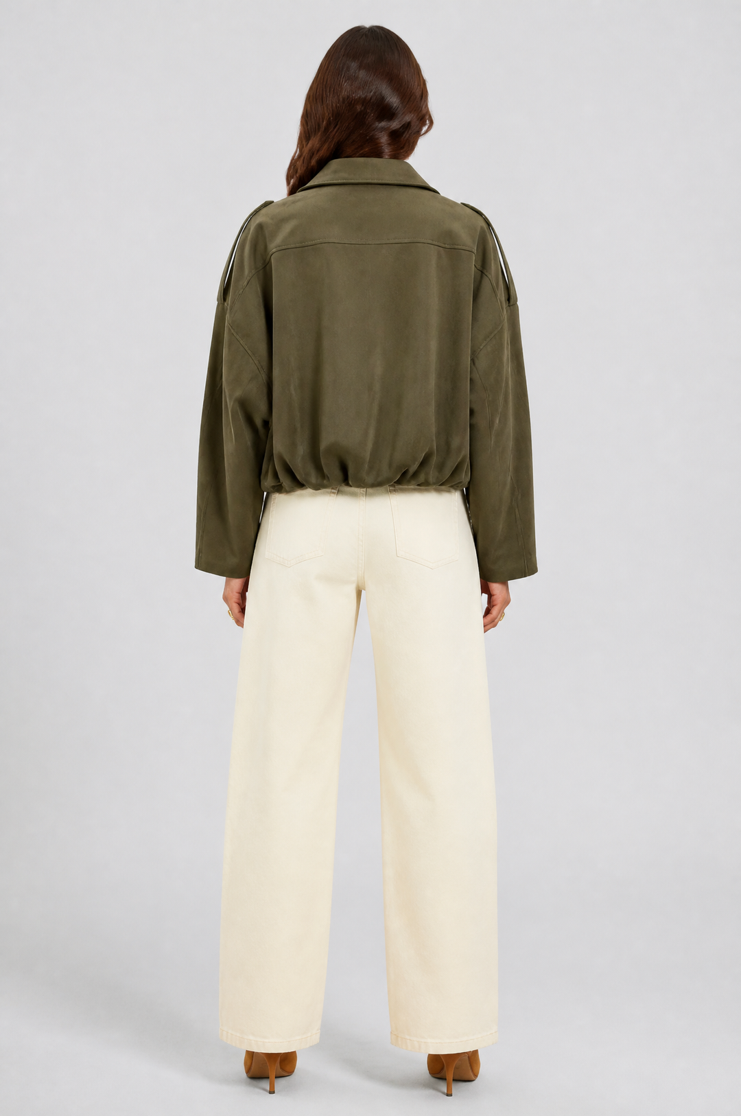 Sloane | Oversized Cropped Zip Jacket