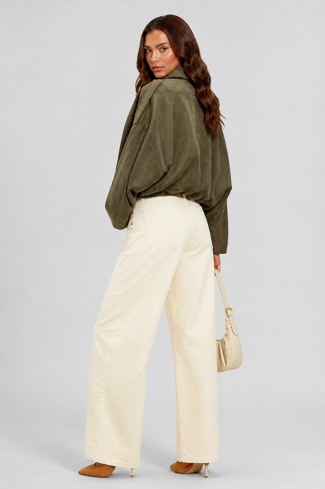 Sloane | Oversized Cropped Zip Jacket